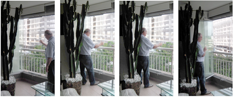 Fechamento de vidro em apartamento