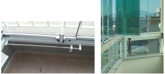 Vidro solto em sacadas